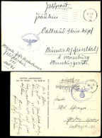 4562 1940 Und 1941, Feldpost-Ansichtskarte (Kaffee "Kronprinz" In Hamburg-Altona) Mit Maschinen-Stpl. HAMBURG 1 Vom 29.2 - Andere & Zonder Classificatie