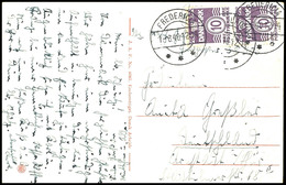 4572 1940, Ansichtskarte Von Fredericia In Dänemark Mit Mehrfachfrankatur (Paar) Der 10 Öre Briefmarke Und Aufgabe-Stpl. - Other & Unclassified