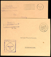 4579 1940, Feldpost-Dienstbrief Mit Stummem Stpl. Vom 8.3.40 Sowie Mit Brief-Stpl. "Frei Durch Ablösung Reich" Und Diens - Other & Unclassified