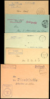 4585 1940/44, 5 Feldpost-Dienstbriefe Der Torpedoboote "T 1"(Fp-Nr. M 04608), "T 9"(Fp-Nr. M 25944), "T 10"(Fp-Nr. M 292 - Other & Unclassified