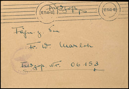 4588 1941, Feldpost-Brief Mit Inhalt Und Stummem Maschinen-Stpl. Vom 12.11.41 Sowie Mit Absenderangabe Feldpost-Nr. M 14 - Andere & Zonder Classificatie