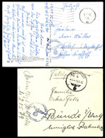 4589 1941/42, Feldpost-Propagandakarte ("Antje , Mein Blondes Kind") Mit Stummem Stpl. Vom 4.3.41 Aus Kiel Sowie Mit Bri - Other & Unclassified