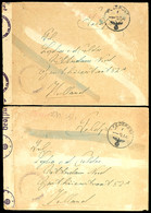 4600 1943, 2 Feldpost-Briefe Mit Norm-Stpl. Vom 12.7.43 Bzw. Vom 13.7.43 Jeweils Mit Brief-Stpl. Und Absenderangabe Feld - Other & Unclassified