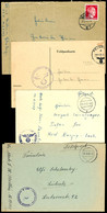 4603 1943, 4 Feldpost-Briefe Bzw. -Karte Der Torpedoboote "T 7"(Fp-Nr. M 14068) Vom 23.8.43, "T 8"(Fp-Nr. M 02409) Vom 3 - Sonstige & Ohne Zuordnung