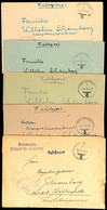 4604 1943, 5 Feldpost-Briefe Einer Korrespondenz Von April Bis Juni 1943 Mit Norm-Stpl. Sowie Mit Brief-Stpl. Und Absend - Sonstige & Ohne Zuordnung