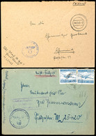 4610 1943/44, Feldpost-Brief Mit Stummem Stpl. Vom 14.2.43 Sowie Mit Brief-Stpl. Und Absenderangabe Feldpost-Nr. M 25420 - Sonstige & Ohne Zuordnung