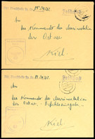4621 1939, 2 Feldpost-Dienstbriefe Mit Stummem Stpl. Vom 11.12.39 Bzw. Vom 16.12.39 Sowie Mit Brief-Stpl. "Frei Durch Ab - Other & Unclassified
