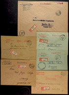 4636 1939/44, Kriegsmarine, 2 Feldpost-R-Briefe Mit K-Nr. 459 (= Feldpostleitstelle 563 In Oslo) Und Mit Feldpost-R-Zett - Other & Unclassified