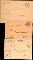 4650 1940, 3 Feldpost-Dienstbriefe: Kommando 1. Torpedoboots-Flottille (Fp-Nr. M 06387) Vom 23.2.40, Kommando 2. Torpedo - Andere & Zonder Classificatie