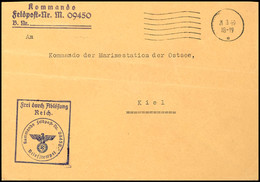 4661 1940, Kriegsmarine, Feldpost-Dienst-Brief Mit Stummen Maschinen-Stpl. Vom 21.3.40 Sowie Mit Dienst- Und Brief-Stpl. - Sonstige & Ohne Zuordnung