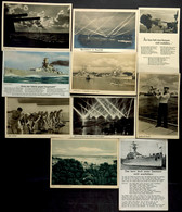 4669 1940/44, Kriegsmarine, 10 Gebrauchte Foto- Und Ansichtskarten Mit Marine-Motiven, Dabei: "...denn Wir Fahren Gegen  - Other & Unclassified