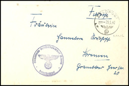 4698 1942, Feldpost-Brief Mit Inhalt Und Norm-Stpl. Vom 29.5.42 Sowie Mit Klarem Brief-Stpl. Und Absenderangabe Feldpost - Other & Unclassified