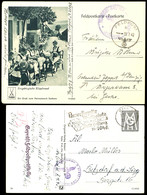 4700 1942, Feldpost-Schmuckkarte Mit Marschlied "Du Mädel Warst So Lieb Zu Mir" Und Aufgabe-Stpl. KIEL 1 Vom 10.4.42 Mit - Other & Unclassified