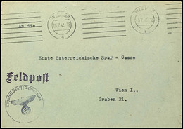 4704 1942, Kriegsmarine, Feldpost-Brief Mit Maschinen-Stpl. WIEN 28 Vom 5.7.42 Sowie Mit Absenderangabe Und Brief-Stpl.  - Sonstige & Ohne Zuordnung