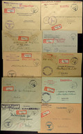 4716 1942/45, Kriegsmarine, 10 Feldpost-R-Briefe (K-Nr. 155, 208, 233, 346, 362, 459, 774 Und 955/I), Gute Bedarfs-Erhal - Other & Unclassified