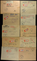 4717 1942/45, Kriegsmarine, 10 Feldpost-R-Briefe (K-Nr. 208, 233, 238, 301, 323, 346, 459, 467 Und 767), Gute Bedarfs-Er - Other & Unclassified
