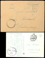 4724 1943, Feldpost-Ansichtskarte Mit Aptiertem Stpl. Vom 16.1.43 Sowie Mit Brief-Stpl. Und Absenderangabe Feldpost-Nr.  - Andere & Zonder Classificatie