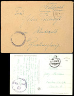 4724 1943, Feldpost-Ansichtskarte Mit Aptiertem Stpl. Vom 16.1.43 Sowie Mit Brief-Stpl. Und Absenderangabe Feldpost-Nr.  - Other & Unclassified