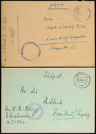 4725 1943, Feldpost-Brief Mit Inhalt Und Maschinenhalb-Stpl. FELDPOST Vom 8.3.43 Aus Wesermünde Nach Duisburg Sowie Mit  - Sonstige & Ohne Zuordnung