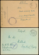 4725 1943, Feldpost-Brief Mit Inhalt Und Maschinenhalb-Stpl. FELDPOST Vom 8.3.43 Aus Wesermünde Nach Duisburg Sowie Mit  - Other & Unclassified