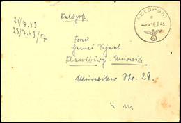 4726 1943, Feldpost-Brief Mit Norm-Stpl. Vom 16.7.43 Sowie Mit Absenderangabe Feldpost-Nr. M 11378 = Zerstörer "Z 23", D - Other & Unclassified