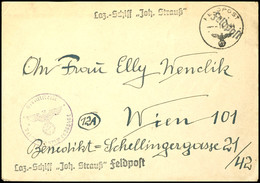 4759 1944, Kriegsmarine, Feldpost-Brief Nach Wien Mit Feldpostnorm-Stpl. Vom 14.7.44 Sowie Mit Brief-Stpl. Feldpost-Nr.  - Other & Unclassified