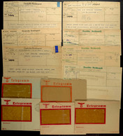 4810 1944/45, Kriegsmarine, 7 Reichsposttelegramme (teilweise Mit Umschlag) Von Und An Einen Maat Mit Offener Anschrift  - Other & Unclassified