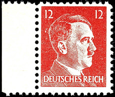4869 6 U. 12 Pfg. Hitler Und 12 Pfg. Hitler Mit Inschrift "Deutsches Reich", Postfrisch, Mi. 220.-, Katalog: 15/17 ** - Autres & Non Classés