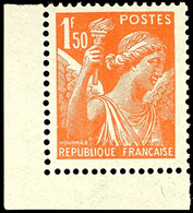 4875 1,50 Fr. Iris Dunkelrötlichorange, Propagandafälschung Mit Linker Unterer Bogenecke, Tadellos Postfrisch, Unsignier - Autres & Non Classés