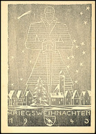 4882 1943, Kriegsweihnachten, Propaganda-Feldpostkarte In Tadelloser Erhaltung, Selten! - Sonstige & Ohne Zuordnung