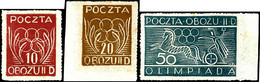 4889 Gross-Born (Offlag II D): 1944, 10 F. Bis 50 F. "Olympisches Jahr", Postfrisch - übliche Originalgummierung, Tadell - Other & Unclassified