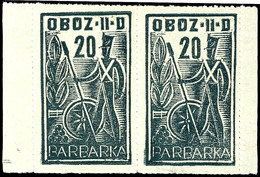 4894 1944, 20 Gr. "Feiertag Der Artillerie", Waagerechtes Paar, Postfrisch, Auflage Nur 3.004 Stück, Katalog: 40 ** - Sonstige & Ohne Zuordnung