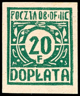 4925 Portomarke 20 Gr. Grün, Ungebraucht O.G., Katalog: P 2 (*) - Sonstige & Ohne Zuordnung