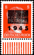 4989 8 Pfg Hitler Mit Aufdruck In Type IIc, Tadellos Postfrisch, Fotobefund Kunz BPP (2018): "einwandfrei", Mi. 160.-, K - Autres & Non Classés