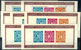 5044 Zeughaus-Blockpaar, 2 Garnituren, Dazu Noch 3 Geschnittene Blocks, Postfrisch, Mi. 420.-, Katalog: Bl.12A/B ** - Autres & Non Classés