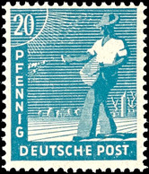 5051 20 Pf. Arbeiter, Grünlichblau, Postfrisch, Fotobefund Bernhöft, Mi. 180.-, Katalog: 950d ** - Sonstige & Ohne Zuordnung