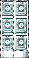 5102 6 Pfg Schwarzblaugrün Mit Amtlichem Liniendurchstich 10 Und Nachträglicher Linienzähnung L11 Vom Postamt Coswig, Se - Other & Unclassified