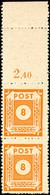 5154 8 Pf. Gelborange Mit Leerfeld Oben, Tadellos Postfrisch, Mi. 200,-, Katalog: 59L ** - Sonstige & Ohne Zuordnung