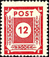 5156 12 Pf. Karmin, Seltener Probedruck, Postfrisch, Mi. 1200,-, Katalog: 60P ** - Sonstige & Ohne Zuordnung