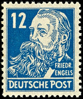 5253 Engels 12 Pf. Mit Borkengummierung, Tadellos, Gepr. Schönherr BPP, Mi. 120,-, Katalog: 216y ** - Sonstige & Ohne Zuordnung