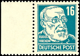 5257 16 Pfg Köpfe Grünlichblau, Tadellos Postfrisch Mit Linkem Rand, Gepr. Paul BPP, Mi. 80,-, Katalog: 218d ** - Sonstige & Ohne Zuordnung