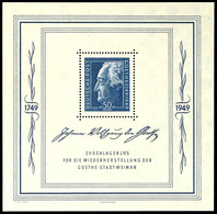 5264 Blockausgabe Goethe, Tadellos Postfrisch, Unsigniert, Mi. 220.-, Katalog: Bl.6 ** - Sonstige & Ohne Zuordnung