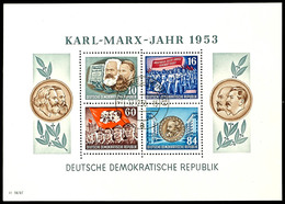 5296 Marx-Blockgarnitur Komplett Mit Ortsstempeln Von TORGELOW 11.11.53 Bzw. 17.12.53, Tadellos, Mi. 850,-, Katalog: Bl. - Sonstige & Ohne Zuordnung