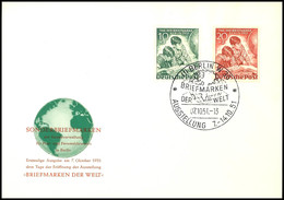 5411 10 Pfg Und 20 Pfg Tag Der Briefmarke 1951, Amtlicher Blanko-FDC Mit Ersttagsstempel "BERLIN W30 7.10.51", Tadellose - Other & Unclassified