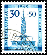 5449 4 Pfg - 30 Pfg. Wiederaufbau Kpl. Satz Mit 4 Werten, Tadellos Gestempelt, Fotobefund Straub BPP, Mi. 200.-, Katalog - Autres & Non Classés