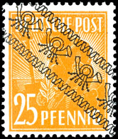 5544 25 Pfg. Mit Diagonalem Randaufdruck, Postfrisch, Signiert Schlegel BPP, Mi. 180.-, Katalog: 45ID ** - Sonstige & Ohne Zuordnung