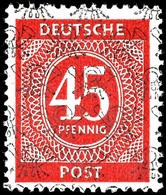 5572 45 Pfg. Ziffer, Netzaufdruck Vorder- Und Rückseitig, Postfrisch, Doppelt Signiert Schlegel BPP, Mi. 280,-, Katalog: - Sonstige & Ohne Zuordnung