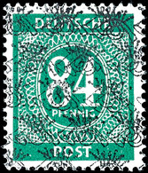 5577 84 Pfg. Ziffer Mit Kopfstehendem Doppeltem Netzaufdruck, Postfrisch, Gepr. Schlegel BPP, Mi. 160.-, Katalog: 68IIKD - Sonstige & Ohne Zuordnung