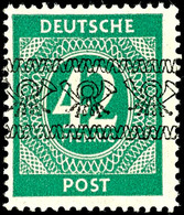 5581 42 Pfg Ziffer Bandaufdruck, Tadellos Postfrisch, Gepr. Schlegel BPP, Mi. 240.-, Katalog: VII/I ** - Sonstige & Ohne Zuordnung