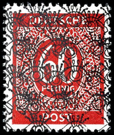 5590 60 Pfg Ziffern Mit Doppeltem Kopfstehenden Netzaufdruck, Postfrisch, Geprüft Schlegel BPP. Mi. 300,-, Katalog: VIII - Sonstige & Ohne Zuordnung